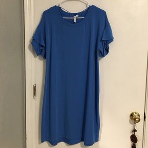Light blue cotton dress